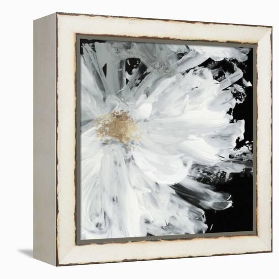 Black Peony-Asia Jensen-Framed Stretched Canvas