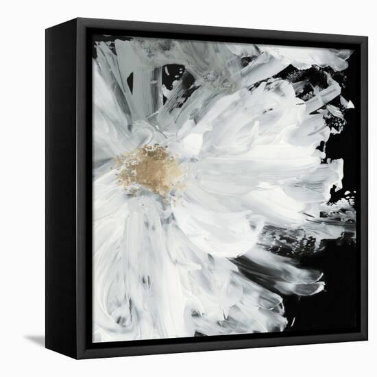 Black Peony-Asia Jensen-Framed Stretched Canvas