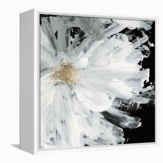 Black Peony-Asia Jensen-Framed Stretched Canvas