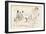 Black People and Two Carts (W/C on Paper)-Jules Pascin-Framed Giclee Print