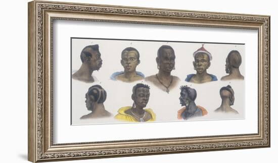 Black People of Different Nations-Jean Baptiste Debret-Framed Giclee Print