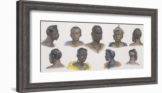 Black People of Different Nations-Jean Baptiste Debret-Framed Giclee Print