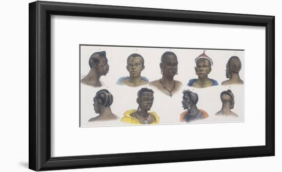 Black People of Different Nations-Jean Baptiste Debret-Framed Giclee Print