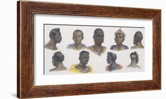 Black People of Different Nations-Jean Baptiste Debret-Framed Giclee Print