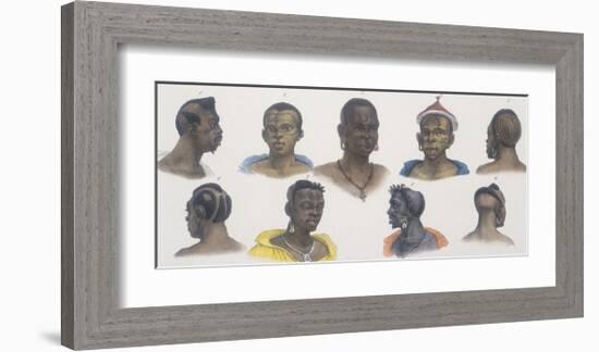 Black People of Different Nations-Jean Baptiste Debret-Framed Giclee Print