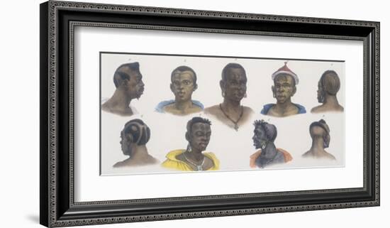 Black People of Different Nations-Jean Baptiste Debret-Framed Giclee Print