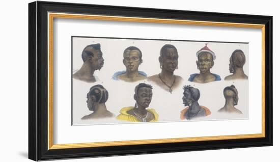 Black People of Different Nations-Jean Baptiste Debret-Framed Giclee Print