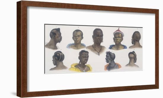 Black People of Different Nations-Jean Baptiste Debret-Framed Giclee Print