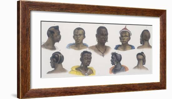 Black People of Different Nations-Jean Baptiste Debret-Framed Giclee Print