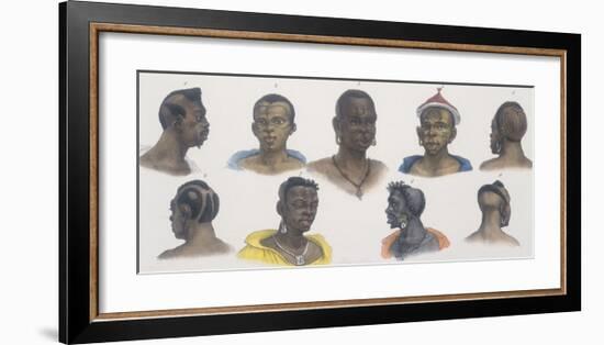 Black People of Different Nations-Jean Baptiste Debret-Framed Giclee Print