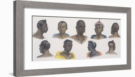 Black People of Different Nations-Jean Baptiste Debret-Framed Giclee Print