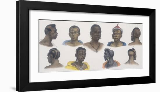 Black People of Different Nations-Jean Baptiste Debret-Framed Giclee Print