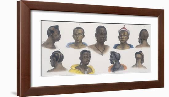 Black People of Different Nations-Jean Baptiste Debret-Framed Giclee Print