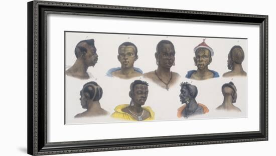 Black People of Different Nations-Jean Baptiste Debret-Framed Giclee Print