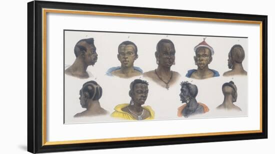 Black People of Different Nations-Jean Baptiste Debret-Framed Giclee Print