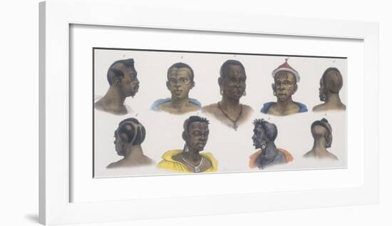 Black People of Different Nations-Jean Baptiste Debret-Framed Giclee Print