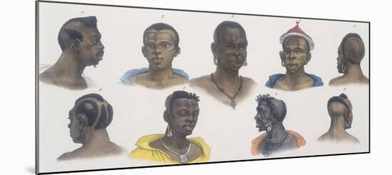 Black People of Different Nations-Jean Baptiste Debret-Mounted Giclee Print