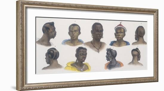 Black People of Different Nations-Jean Baptiste Debret-Framed Giclee Print