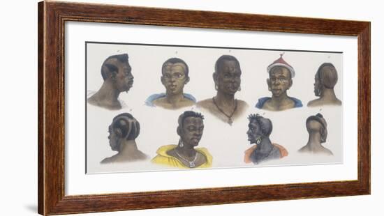 Black People of Different Nations-Jean Baptiste Debret-Framed Giclee Print