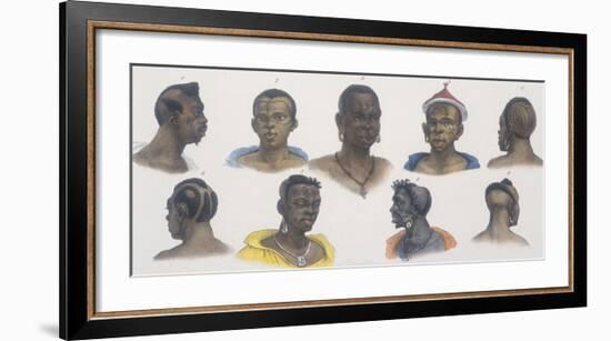 Black People of Different Nations-Jean Baptiste Debret-Framed Giclee Print