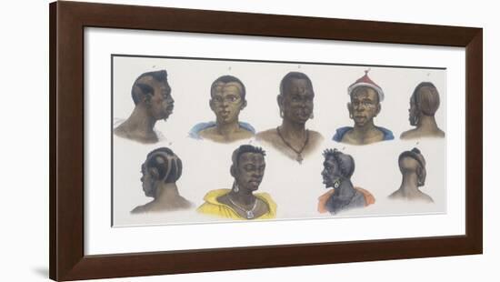 Black People of Different Nations-Jean Baptiste Debret-Framed Giclee Print