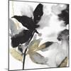 Black Petals Gold Leaves I-Asia Jensen-Mounted Art Print