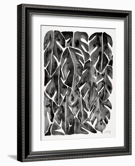 Black Philodendron-Cat Coquillette-Framed Art Print