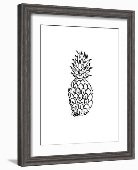 Black Pineapple-Jetty Printables-Framed Art Print