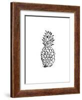 Black Pineapple-Jetty Printables-Framed Art Print