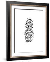 Black Pineapple-Jetty Printables-Framed Art Print