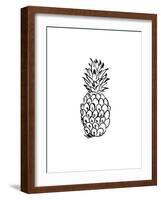 Black Pineapple-Jetty Printables-Framed Art Print