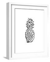 Black Pineapple-Jetty Printables-Framed Art Print