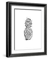 Black Pineapple-Jetty Printables-Framed Art Print