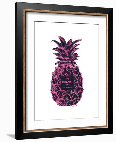Black Pink Pineapple-Amanda Greenwood-Framed Art Print