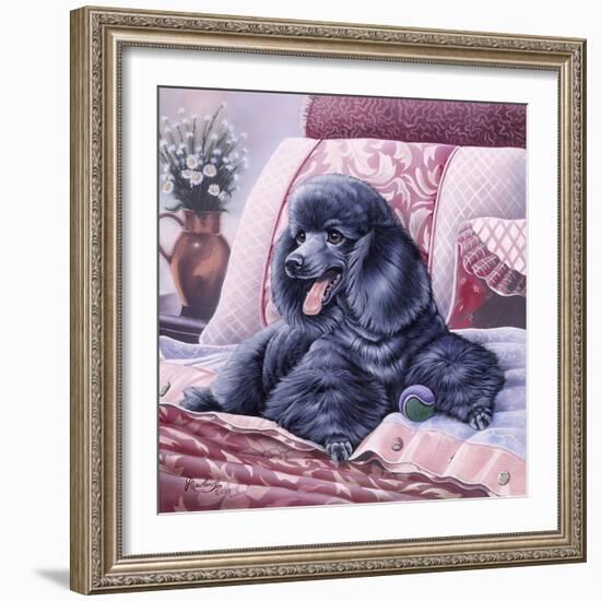 Black Poodle-Jenny Newland-Framed Giclee Print