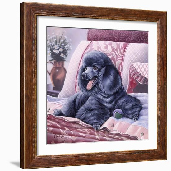 Black Poodle-Jenny Newland-Framed Giclee Print