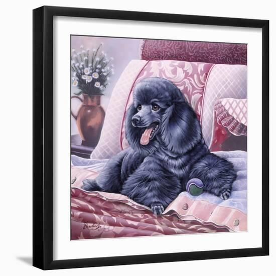 Black Poodle-Jenny Newland-Framed Giclee Print