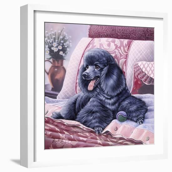 Black Poodle-Jenny Newland-Framed Giclee Print