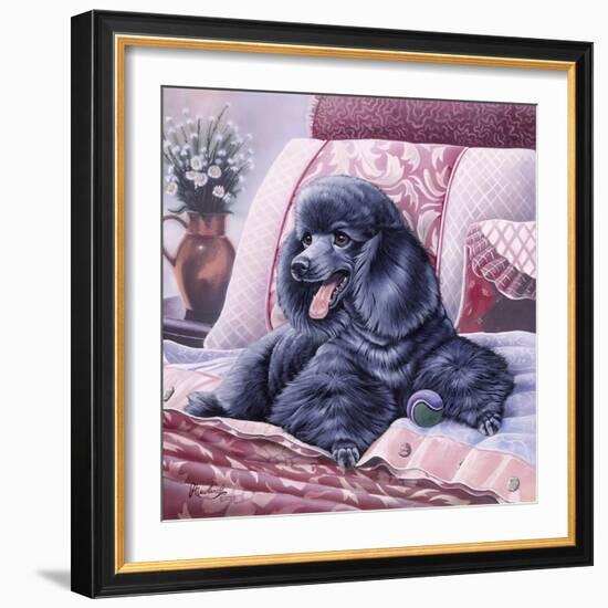 Black Poodle-Jenny Newland-Framed Giclee Print