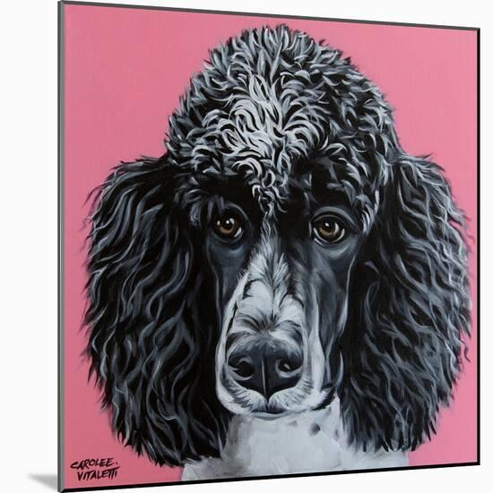 Black Poodle-Carolee Vitaletti-Mounted Art Print