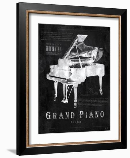 Black Print Grand Piano-Eric Yang-Framed Art Print