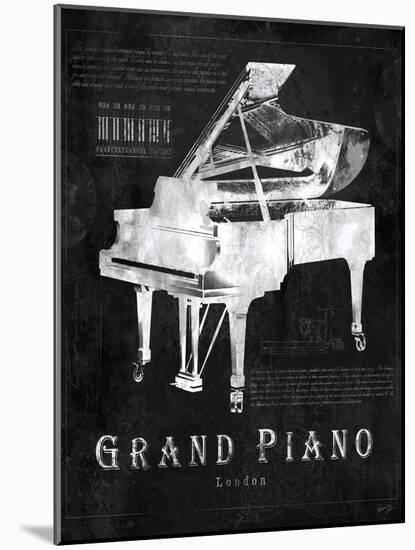 Black Print Grand Piano-Eric Yang-Mounted Art Print