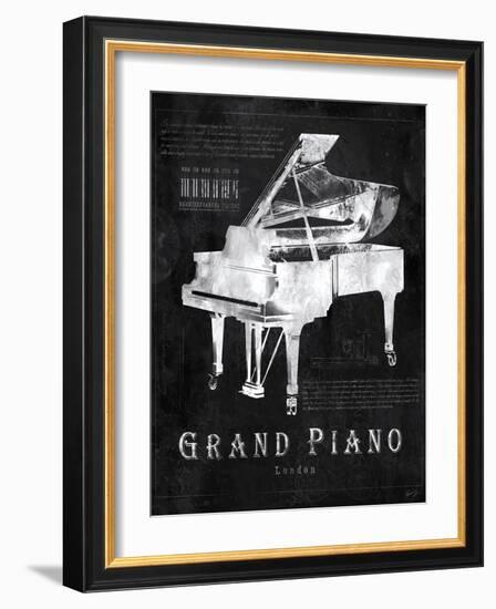 Black Print Grand Piano-Eric Yang-Framed Art Print