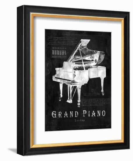 Black Print Grand Piano-Eric Yang-Framed Art Print
