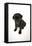 Black Pug Puppy (6 Weeks Old)-null-Framed Premier Image Canvas