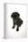 Black Pug Puppy (6 Weeks Old)-null-Framed Premier Image Canvas
