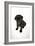 Black Pug Puppy (6 Weeks Old)-null-Framed Photographic Print