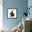 Black Rabbit with Windmill Ears-Mark Taylor-Framed Photographic Print displayed on a wall