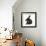 Black Rabbit with Windmill Ears-Mark Taylor-Framed Photographic Print displayed on a wall