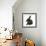 Black Rabbit with Windmill Ears-Mark Taylor-Framed Photographic Print displayed on a wall